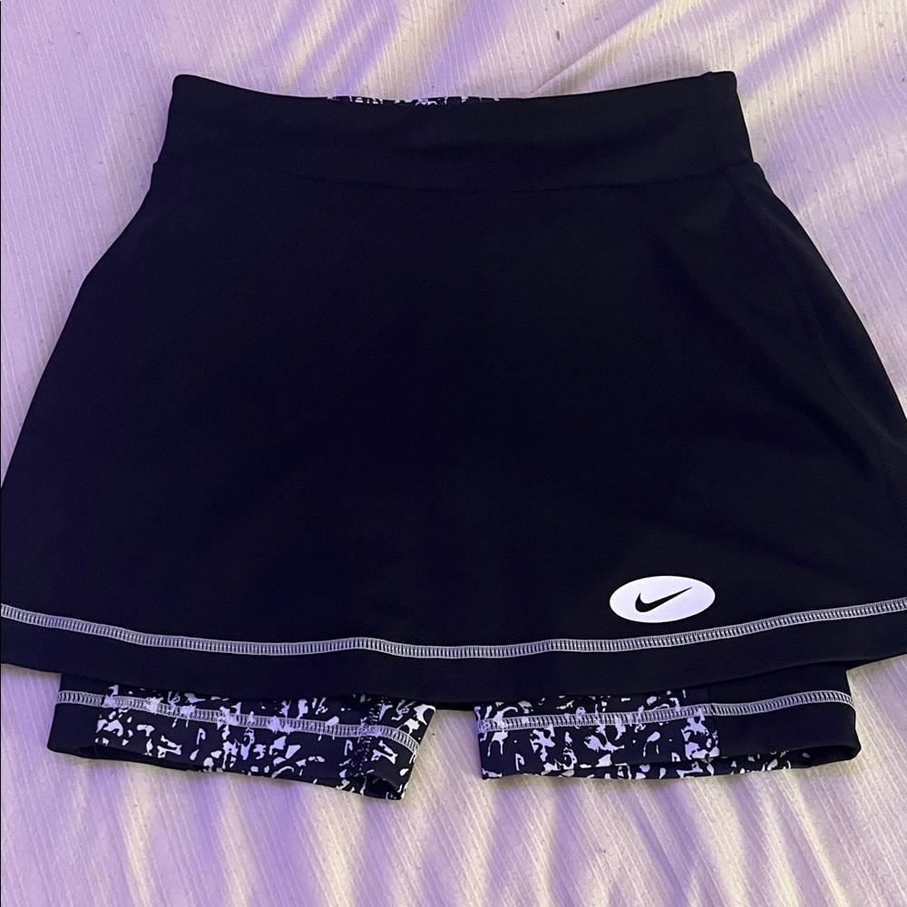 Nike Black Skort with Abstract Print